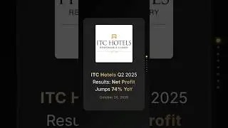 Результаты ITC Hotels за второй квартал 2025 года: чистая прибыль выросла на 74% в годовом исчисл...