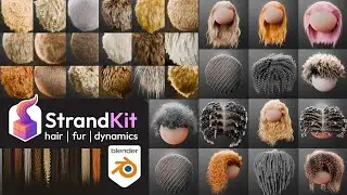 StrandKit is Live! The Hair, Fur & Dynamics Library for Blender