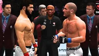 Khamzat Chimaev vs Sean Strickland FULL FIGHT | UFC Undisputed Forever AI Simulation Gameplay