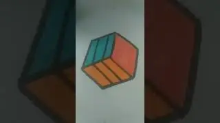 How to make Easily ✨RUBIC CUBE✨#art #painting #rubic cube #drawing