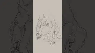 Check live stream for full process of this drawing - link in comments section #shorts