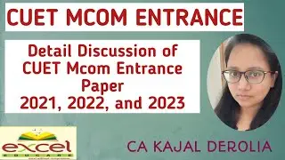 CUET Mcom Entrance Question Paper | Answer Key of CUET Mcom 2021, 2022 & 2023 |