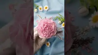 Wedding flower comb / pink flower hair comb / bridal flower hair comb / Flower Hair Vine / flower 🥺👍
