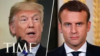 President Trump & Emmanuel Macron Hold Joint Press Conference During First State Visit | TIME