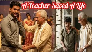 One Teacher Saved a Life | Animated Hindi Story...#teacher#student#animatedstory