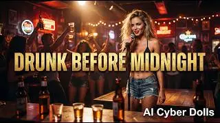 Drunk Before Midnight 🍻 | New Year Metal Anthem | AI Cyber Dolls | #drunk #newyear #bar