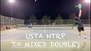 NTRP 7.0 Mixed Doubles Tennis - Katsu's new serve edition
