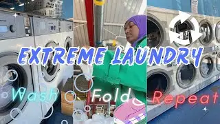 EXTREME LAUNDRY | LAUNDROMAT WASH FOLD REPEAT