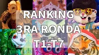 RANKING|Todas las presentaciones de la tercera ronda T1-T7|¿Quién es la máscara?