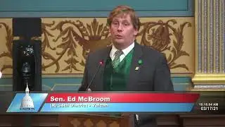 Sen. McBroom addresses the Senate on medical exception to helmet law