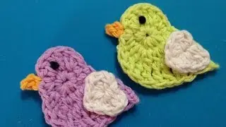 How To Crochet A Couple Of Cute Love Chicks Applique - DIY Crafts Tutorial - Guidecentral