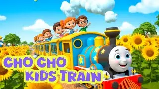 Choo Choo Train Song for Kids | Happy Learning Rhymes | 10 Minutes Cartoon Train Video