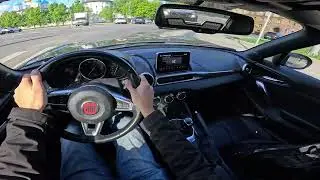 2017 Фиат 124 Спайдер Кабрио 1.4 турбо автомат 162 л.с. | Тест драйв от первого лица | Обзор
