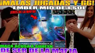 MALAS JUGADAS Y GG!! MACARIUS ACUSA A SUHEYN DE SER DE LA M4F1A. EMBER MID DE 1 SOL DOTA 2