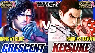 Tekken 8 - Crescent (Clive) vs Keisuke (Kazuya) - Epic Ranked Match