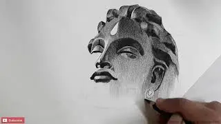 Adiyogi   Pencil Drawing   Student work   Pencil Perceptions Academy