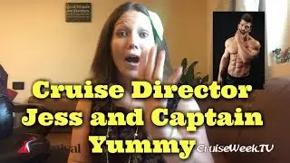 Cruise Director Jess behind the scenes, puppy dogs