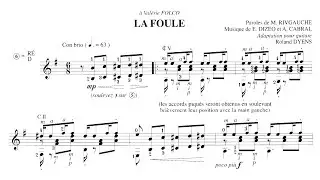 &Aacute;ngel Cabral - La foule (Arr. Roland Dyens for Guitar) [Roland Dyens]