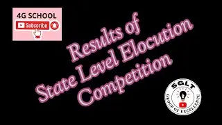 Results of State Level Speech Competition by @4G SCHOOL Congratulations to all .