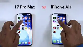 Apple iPhone 17 Pro Max vs Apple iPhone Air Speed Test 