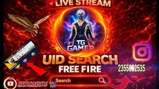 Free fire🔥 live stream UID search 🔎TG bhai ☺️