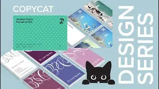 Double-Sided Business Card Designs w/ Pattern, Image/Type Grids & Type as Image | Moo Card [EP09]
