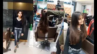 Long To Layers Haircut WIth Bangs Of Cherry's Cupcake(Nupur Chauhan)