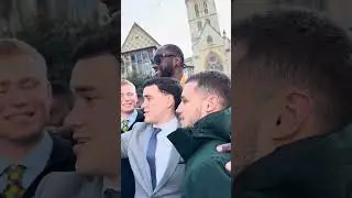Wilder & Chisora arrive in chaotic style 😂