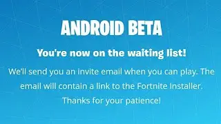 Fortnite Beta Sign-Up For Android How-To