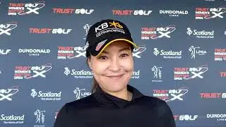 In Gee Chun Friday Flash Interview 2022 Trust Golf Women's Scottish Open &middot; Round 2