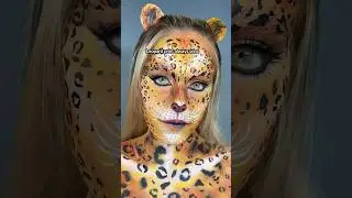 LEOPARD PRINT MAKEUP 🐆 #leopardprint #leopard #makeup