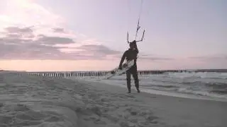 Kitesurfing Hel peninsula Baltic Sea Poland