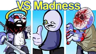 FNF | Friday Night Funkin': Madness VS Jebus   Scrapeface FULL WEEK   Cutscenes [FNF Mod Demo/HARD]