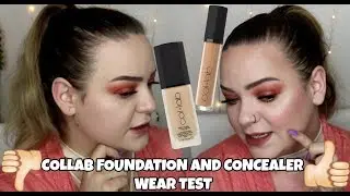 SALLY BEAUTY COLLAB FOUNDATION WEAR TEST | Concealer and Foundation 8 Hour Wear Test