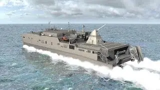 BAE Systems - Electromagnetic Railgun Test Firing Hyper Velocity Rounds + JHSV Concept [1080p]