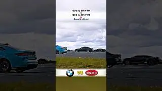 🔥 1000HP BMWs vs BUGATTI 😱 M4 vs M5 vs Chiron Super Sport