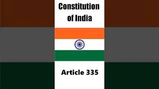 ARTICLE 335 of Indian Constitution | भारतीय संविधान का अनुच्छेद 335 #indianconstitution