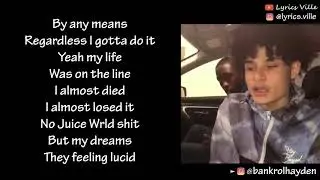 Bankrol Hayden - My Life Was On The Line 💯 (LYRICS)