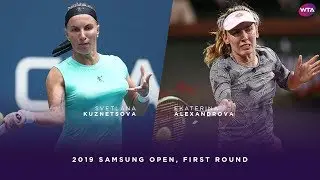 Svetlana Kuznetsova vs. Ekaterina Alexandrova | 2019 Samsung Open First Round | WTA Highlights