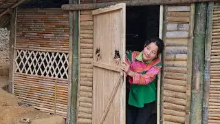 Single Mother and Daughter - Build a beautiful bamboo house in the forest