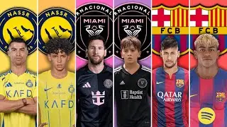 Comparison: Ronaldo vs Messi vs Neymar vs Ronaldo Jr vs Thiago Messi vs Lamine Yamal