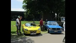 Opel und andere  in Neckartailfingen Oldtimer Youngtimer Treffen in einem tollen Biergarten