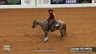 SJR Sumkindarockstar   Shown by Debbie R Crafton   2022 NRCHA Hackamore Classic Non Pro Rein:Cow