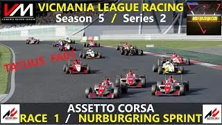 Open wheel Action In The TATUUS FA01 / Vicmania League Racing / Season 5 / Series 2 / Race 1