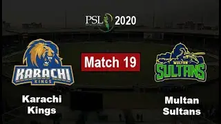 PSL Not Live Score: Karachi Kings vs Multan Sultans, PSL 2020 Match 19