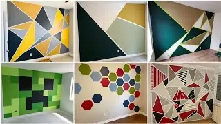 Wall Painting Design With Geometric Designs and Patterns 2023 | Geometric Pattern Wall Paint Ideas
