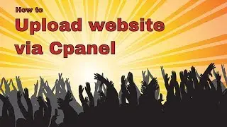 how to upload my websites by cpanel account in hindi