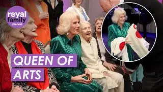 Queen Receives Valentine's Gift At Shakespeare Celebration Event