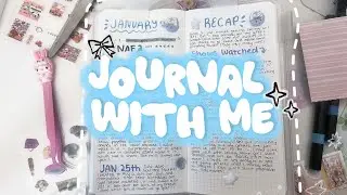 journal with me .✦ ݁˖ 📖🖊️: jan summary, feb set up, stickers (raw commentary)