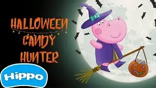 Hippo 🌼 Halloween: Caramelo Cazador 🌼 Juego de dibujos animados para los ni&ntilde;os
